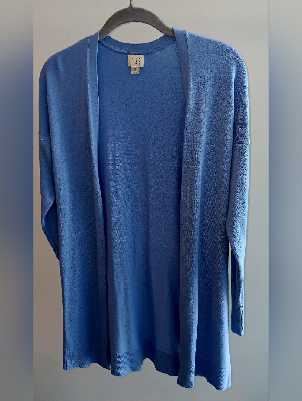 a new day Blue Open-Front Drapey Cardigan